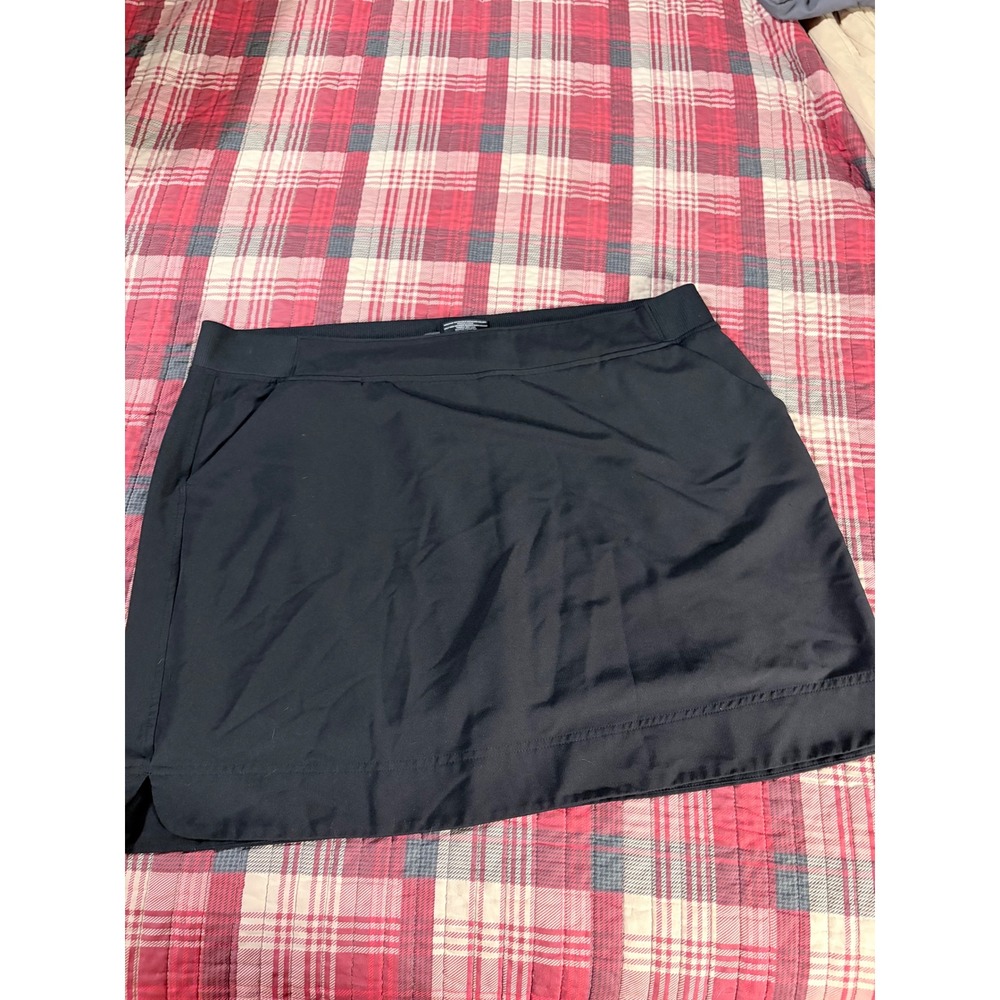 32 Degrees Cool Womens Active Skort XXL Black Athletic Tennis Golf Skirt Pockets